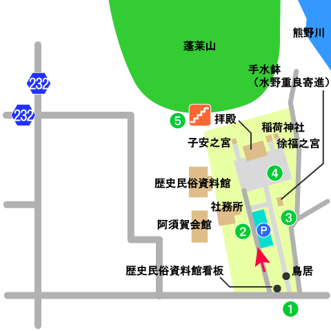 阿須賀神社境内図