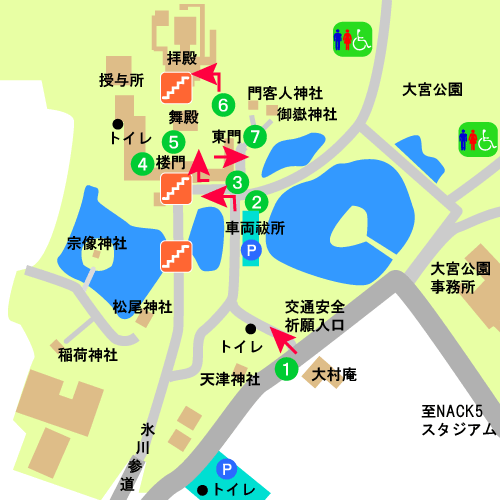 氷川神社境内図