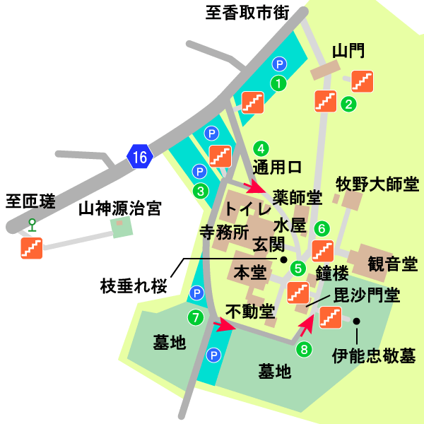観福寺境内図
