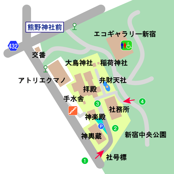 熊野神社境内図