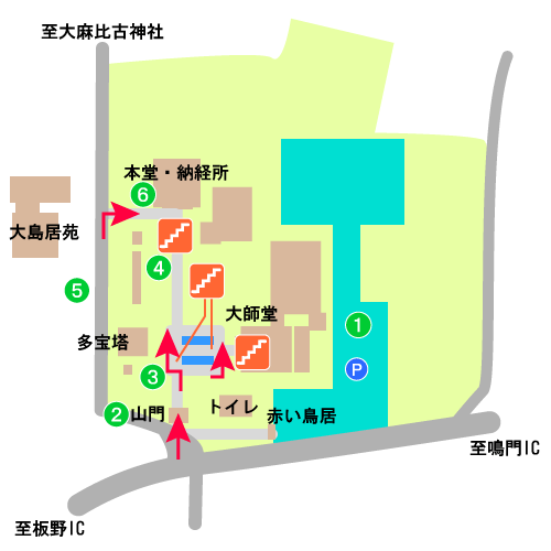 霊山寺境内図