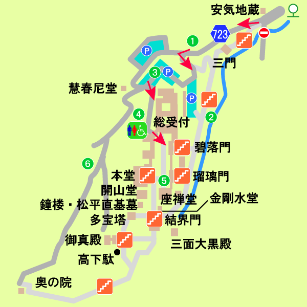 大雄山最乗寺境内図
