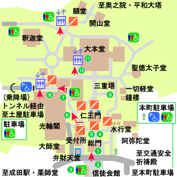成田山新勝寺境内図