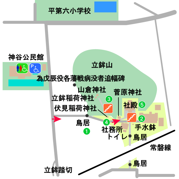 立鉾鹿島神社境内図