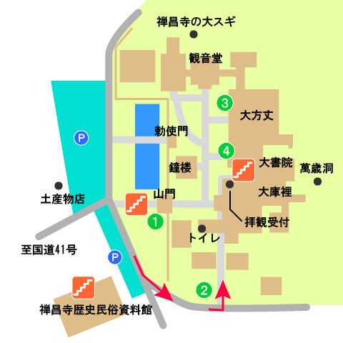 禅昌寺境内図